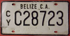 License plate for car in the Cayo District, Belize – Best Places In The World To Retire – International Living